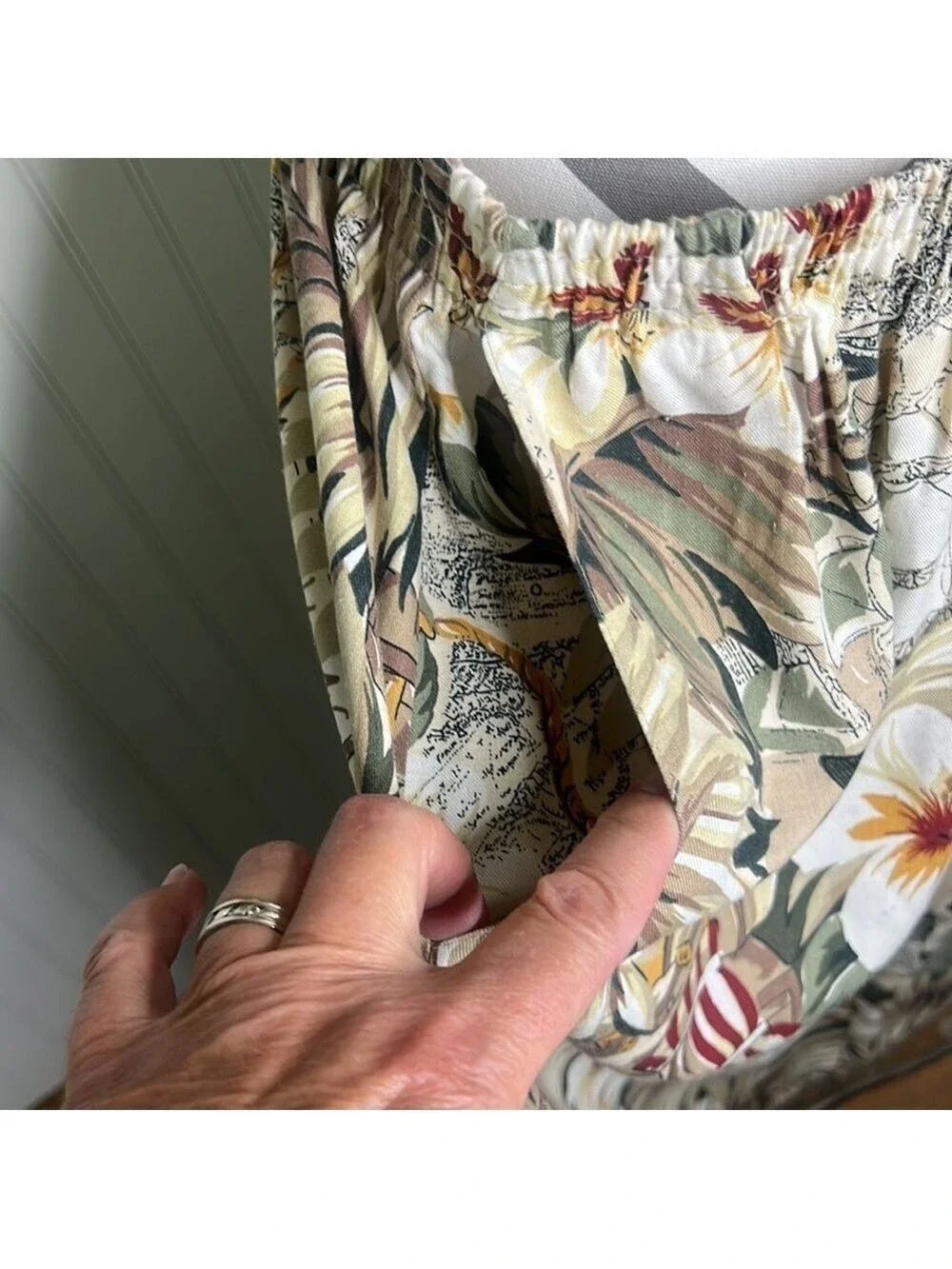 Alfred Dunner Tropical Print Skirt Size 14 Petite